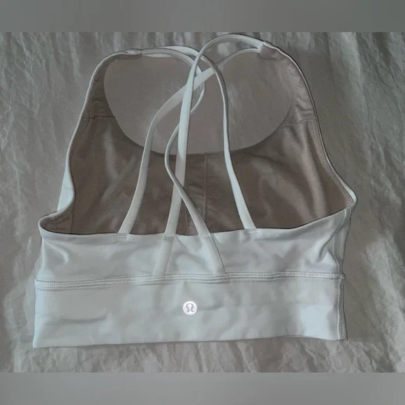 Lululemon Energy Bra Longline Sports Bra White - Picture 3 of 7